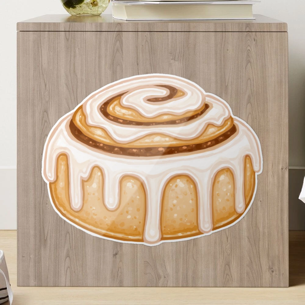 Customized Product] Cinnamon Roll Dessert Sticker Round Long Packaging  Sticker Public Version Sticker - Shop Perpetuation Gallery Stickers - Pinkoi