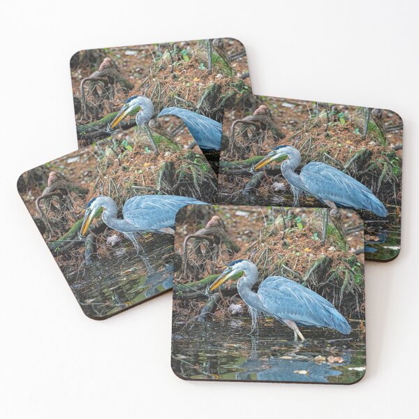 Item preview, Great Blue Heron Catches a Small Fish designed and sold by ShorelineImages.