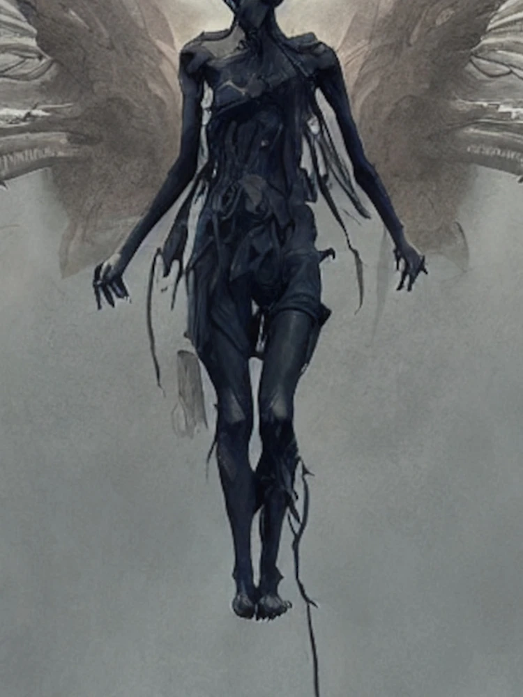 Aperçu 4 sur 4. Coque iPhone avec l'œuvre Mothman créée et vendue par Sub-Ruminations.