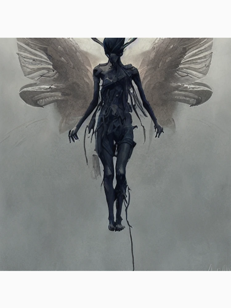 Aperçu 6 sur 6. Sweat à capuche épais avec l'œuvre Mothman créée et vendue par Sub-Ruminations.
