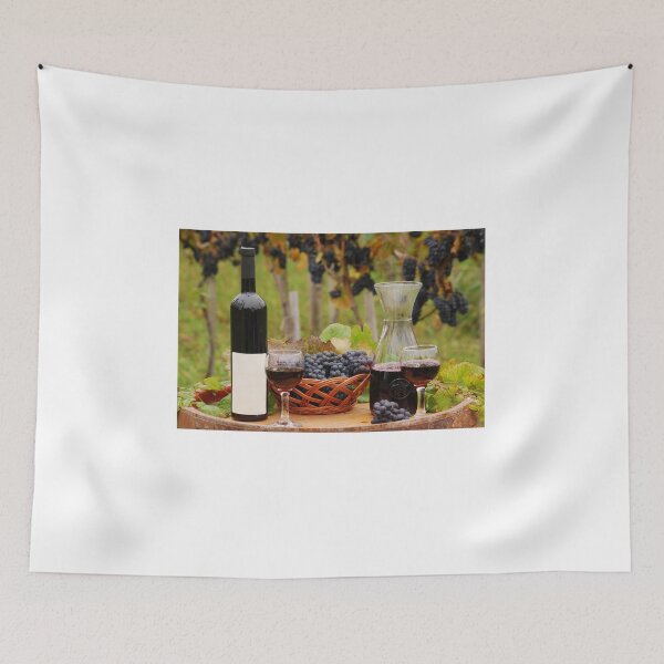 Item preview, red wine wineglasses and bottles designed and sold by goceris.