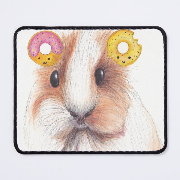 Item preview, Guinea Pig with donut ears designed and sold by sarahkeenan.