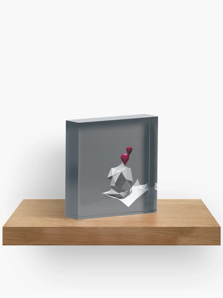 Thumbnail 2 von 5, Acrylblock, Origami designt und verkauft von Sub-Ruminations.