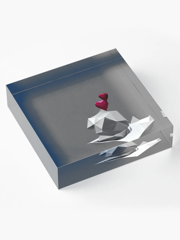 Thumbnail 4 von 5, Acrylblock, Origami designt und verkauft von Sub-Ruminations.