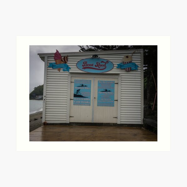 The Boat Shed Art Print