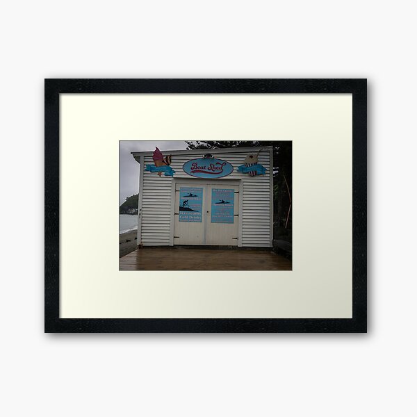 The Boat Shed Framed Art Print