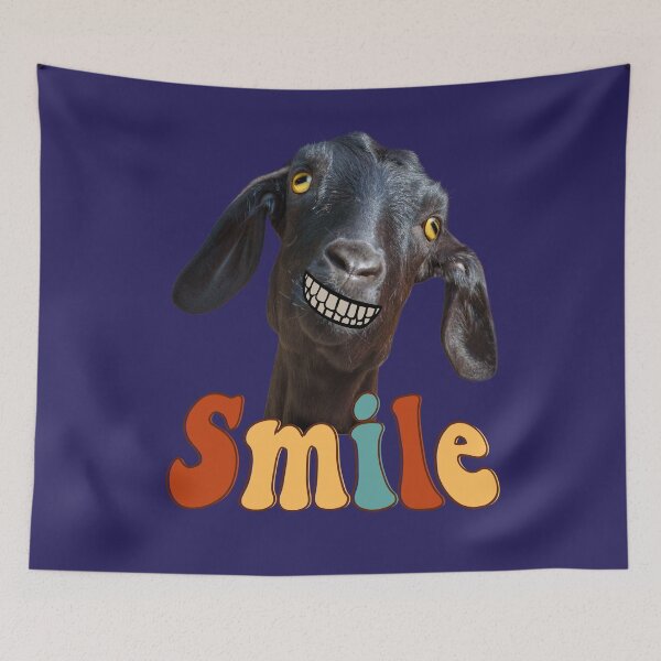 Item preview, Cabra divertida y genial con una sonrisa. designed and sold by AEROSPACE-IND.