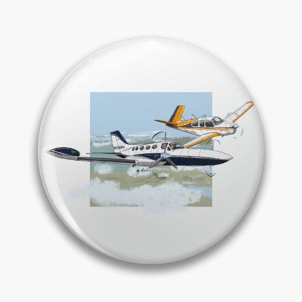 Item preview, Cessna 414 and Beechcraft Bonanza flight of two  designed and sold by Michael Garber.
