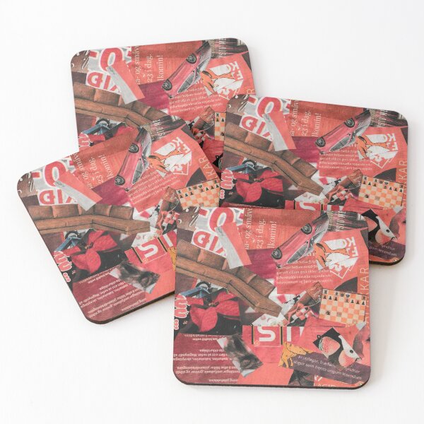 Item preview, Red Collage designed and sold by Ísabella Ævarsdóttir.