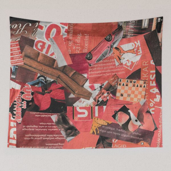 Item preview, Red Collage designed and sold by Ísabella Ævarsdóttir.