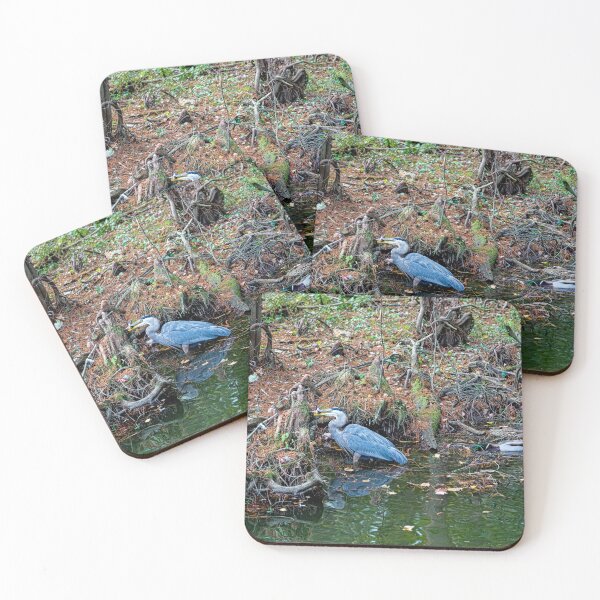 Item preview, Great Blue Heron Fishing Big Bethel Reservoir designed and sold by ShorelineImages.