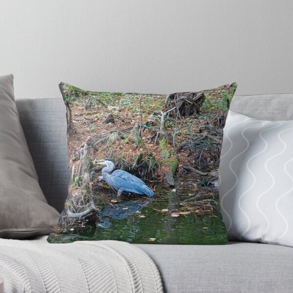 Item preview, Great Blue Heron Fishing Big Bethel Reservoir designed and sold by ShorelineImages.