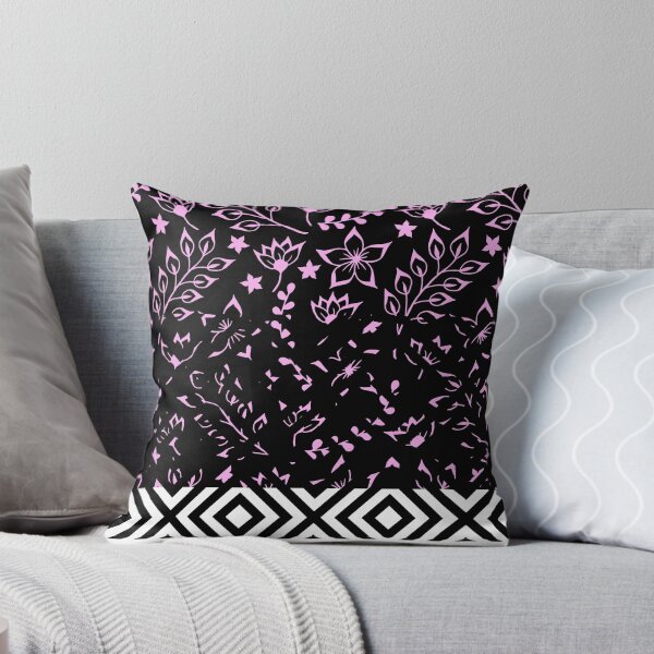 Item preview, Flowery Lavender in black seamless design designed and sold by PalomaHealing24.