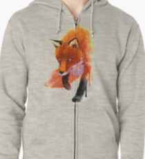 Fox ink Zipped Hoodie