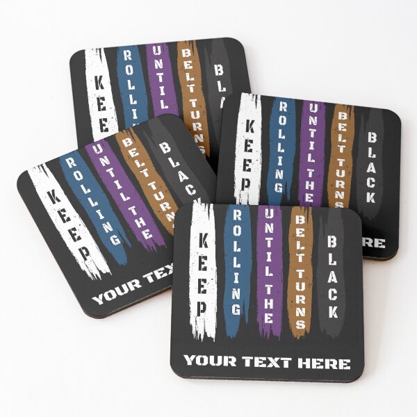 Item preview, Brazilian Jiu Jitsu Gift - Keep Rolling Black Belt BJJ - Funny Jiujitsu Gift Lover designed and sold by Run to Creations.