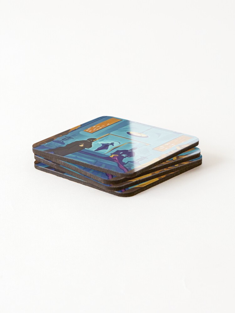 Thumbnail 4 of 5, Coasters (Set of 4), Pool Hall designed and sold by Sub-Ruminations.