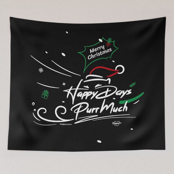 Item preview, christmas sleigh cat designed and sold by Happurr.