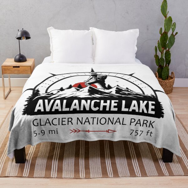 Item preview, Avalanche Lake Trail Montana Hiker Compass designed and sold by KrisSidDesigns.