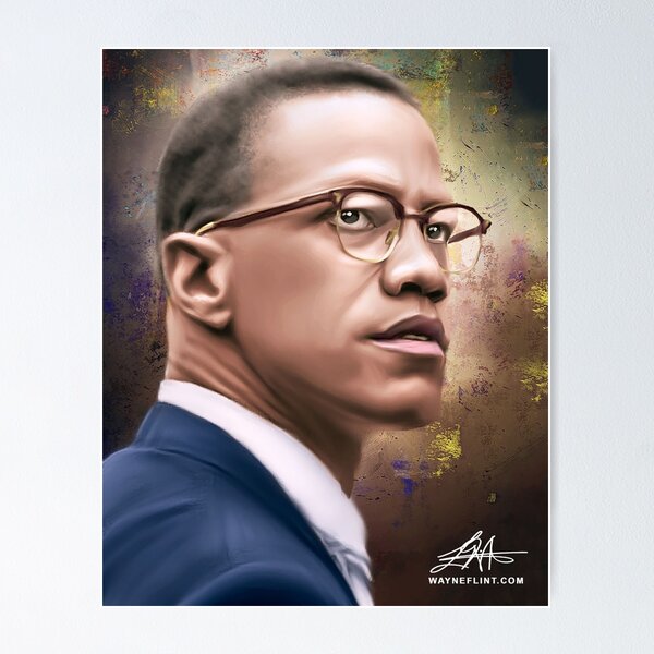 Digital Malcolm X Poster