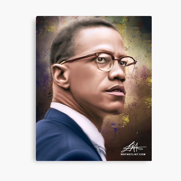 Digital Malcolm X Canvas Print