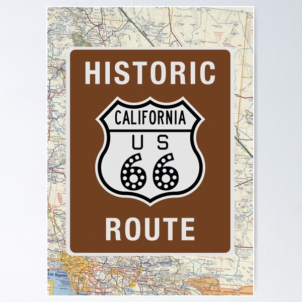 Item preview, Historic Route 66 Marker California designed and sold by Enzwell.