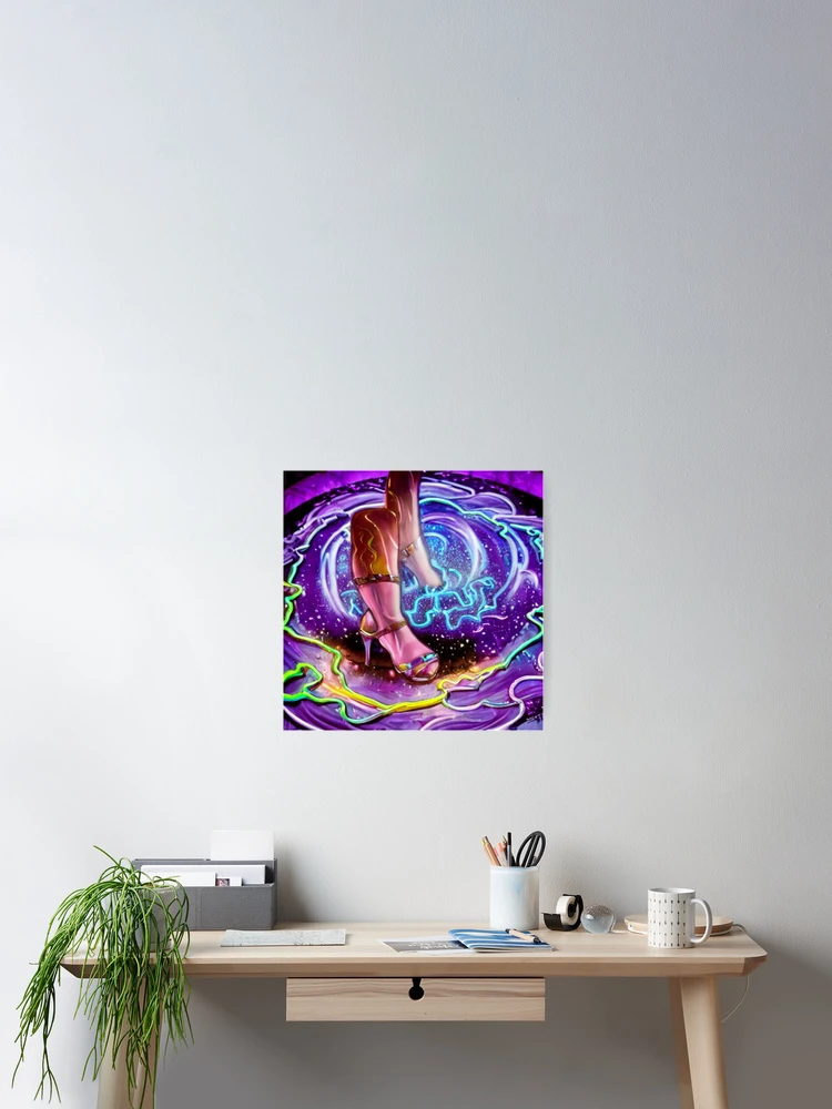 Aperçu 2 sur 3. Poster avec l'œuvre Psychedelic Disco créée et vendue par Sub-Ruminations.