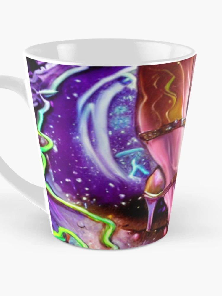 Aperçu 3 sur 4. Mug à café avec l'œuvre Psychedelic Disco créée et vendue par Sub-Ruminations.