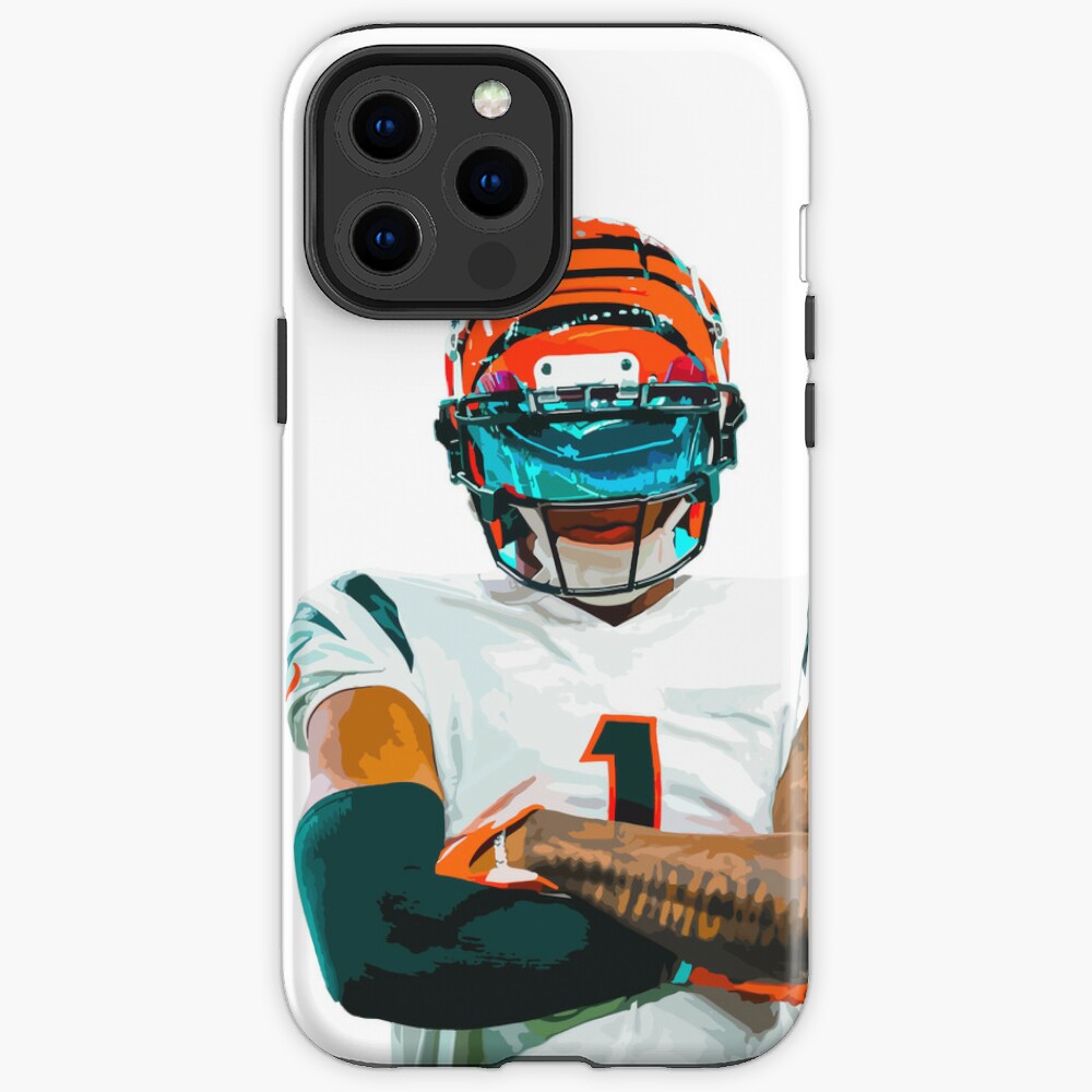 Ja'Marr Chase Orange Bengals Jersey - #1 iPhone Case for Sale by djstagge