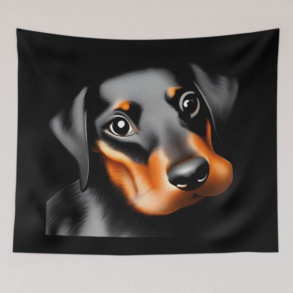 Item preview, Cute Black Dog designed and sold by The Love Quill.