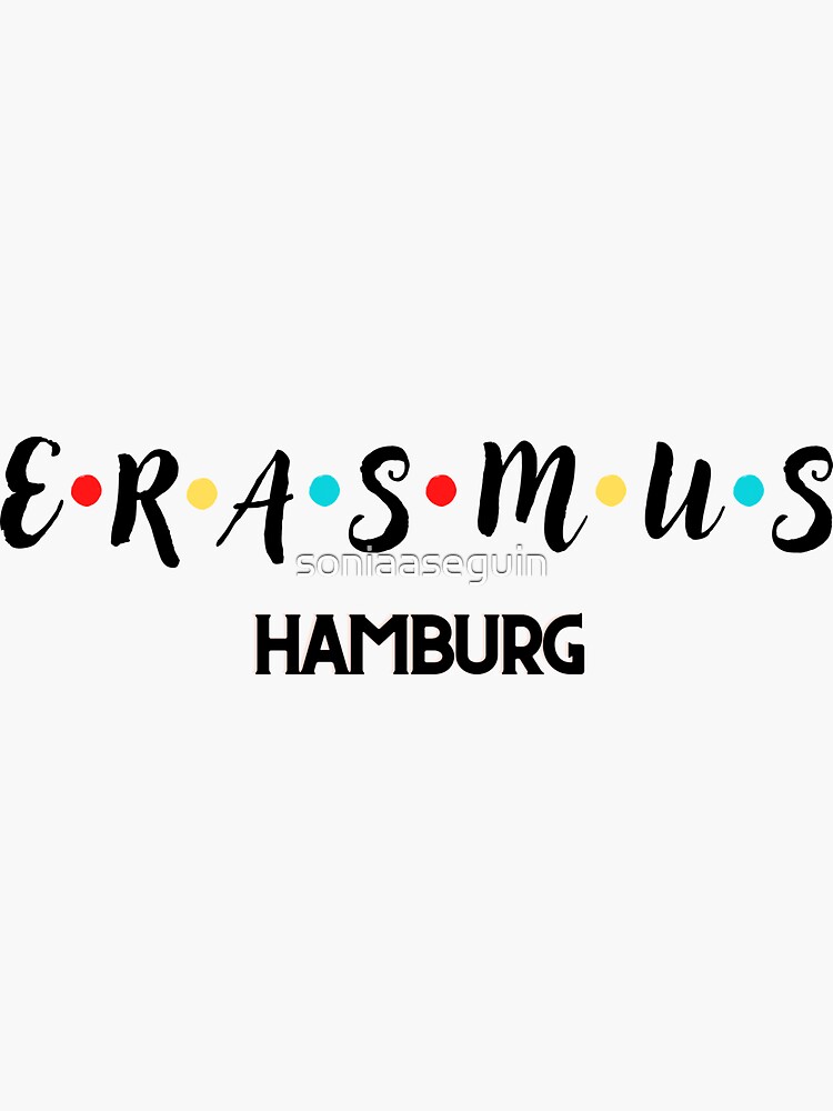 "Erasmus Hamburg Germany exchange student" Sticker for Sale by