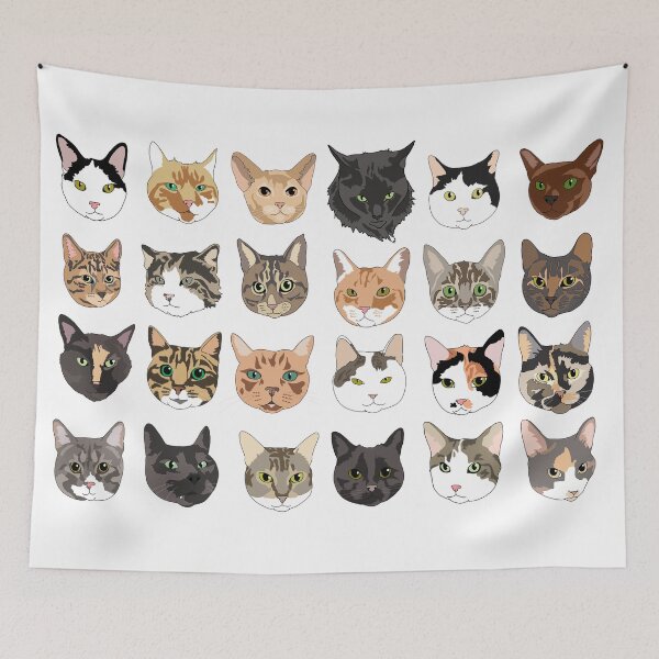 Item preview, Moggy Mural designed and sold by emilydevineart.