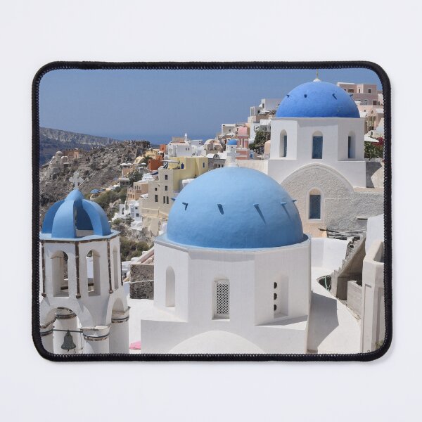 Item preview, Santorini blue dome designed and sold by Linnys-Designs.