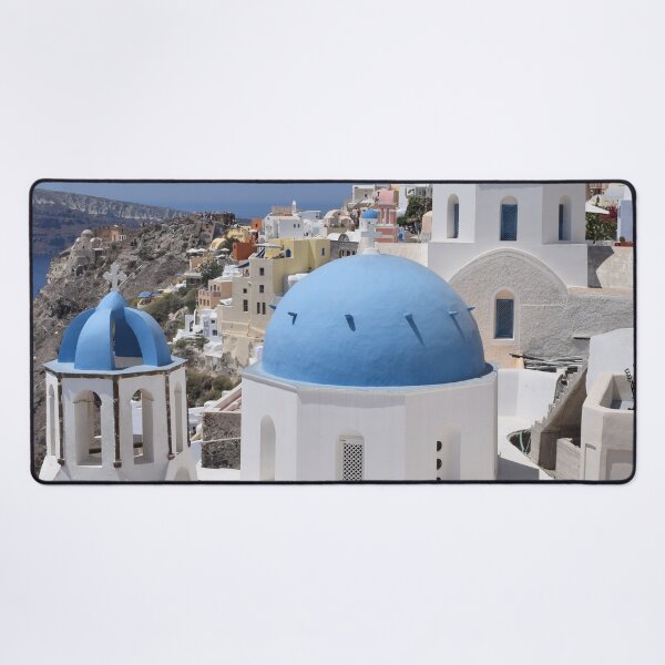 Item preview, Santorini blue dome designed and sold by Linnys-Designs.