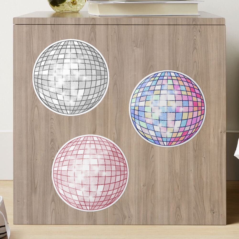 Detailed Disco ball Sticker – Random Accessories NYC