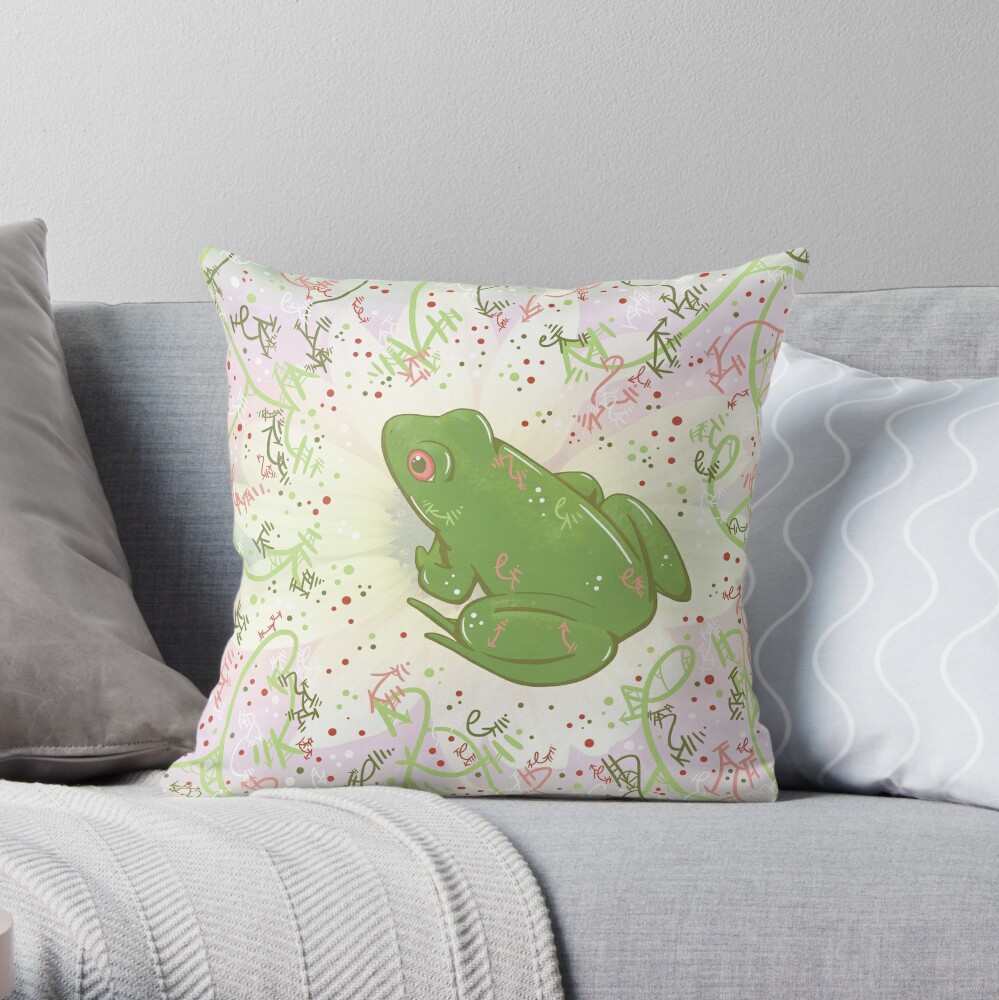 stuffed frog pillow