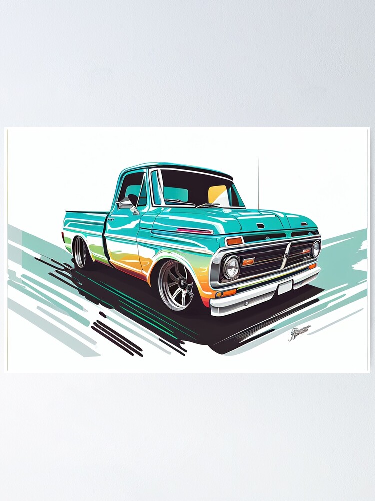 Classic Ford f100 Pickup Truck, Hot Road Series