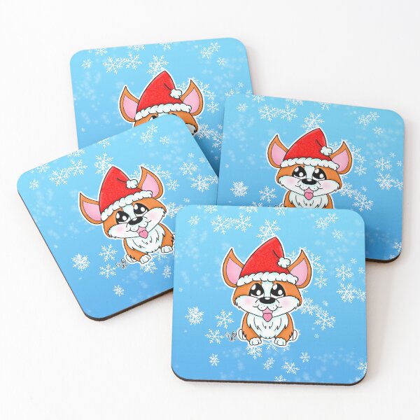 Item preview, Corgi in Santa Hat designed and sold by Imaginessa.