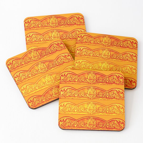 Item preview, Orange Acanthus and Filigree  designed and sold by Anthony Seeker.