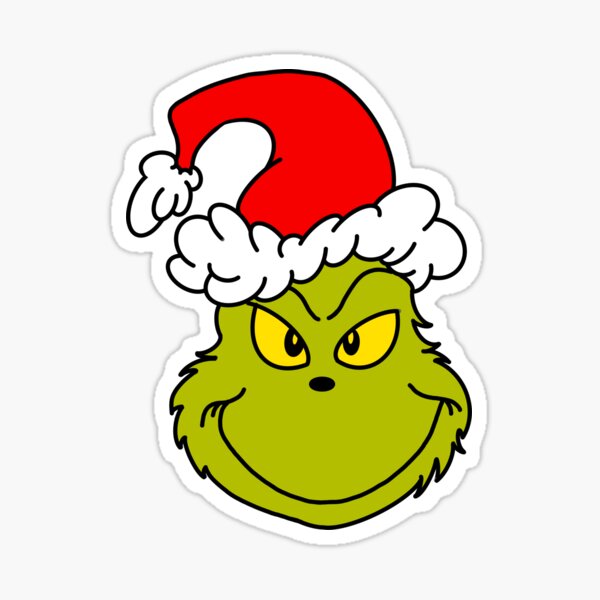 Grinch Xmas Sticker for Sale by PinkRhino24