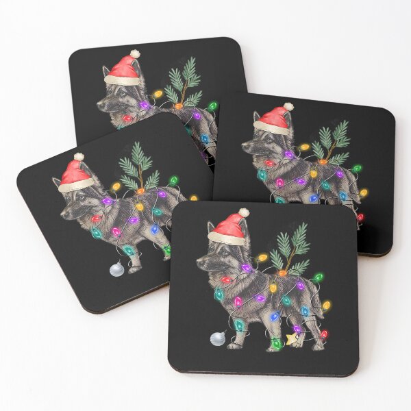 Item preview, German Shepherd Dog Funny Christmas Lights  designed and sold by BearCaveDesigns.