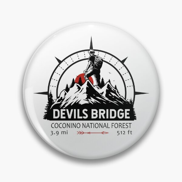 Artikelvorschau, Devils Bridge Arizona Wanderkompass entworfen und verkauft von KrisSidDesigns.