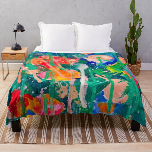 Item preview, Peaches and Blue in the Garden designed and sold by ArtbyLaurenLiz.
