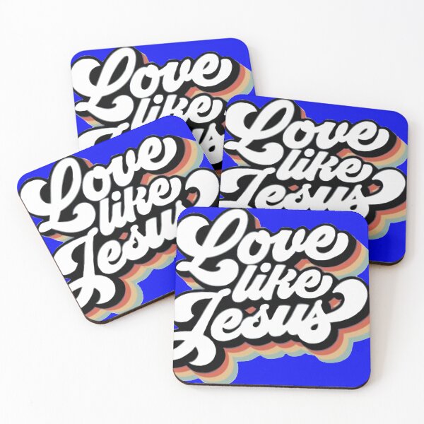 Item preview, Love Like Jesus  heart and soul BLU designed and sold by Rowena Jones.