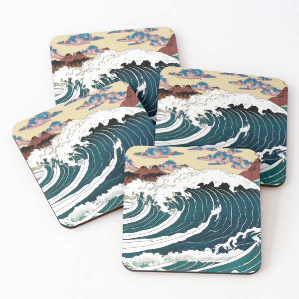 Item preview, The Great Wave Off Kanagawa Ukiyo-e Inspired Art designed and sold by Vanover Designs.