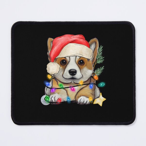 Item preview, Corgi Dog Funny Christmas Tree Lights  designed and sold by BearCaveDesigns.