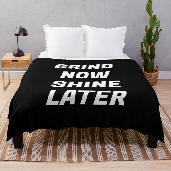 Item preview, Grind now Shine later - best motivational phrases designed and sold by Inspirationmotivation.