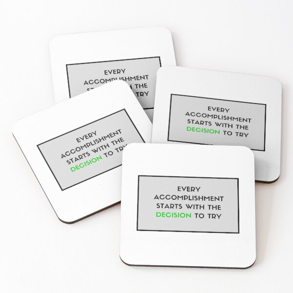 Item preview, Every accomplishment starts with the decision to try designed and sold by Inspirationmotivation.