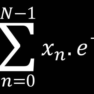 Artwork thumbnail, Discrete Fourier Transform Equation Math Basics by ScienceCorner