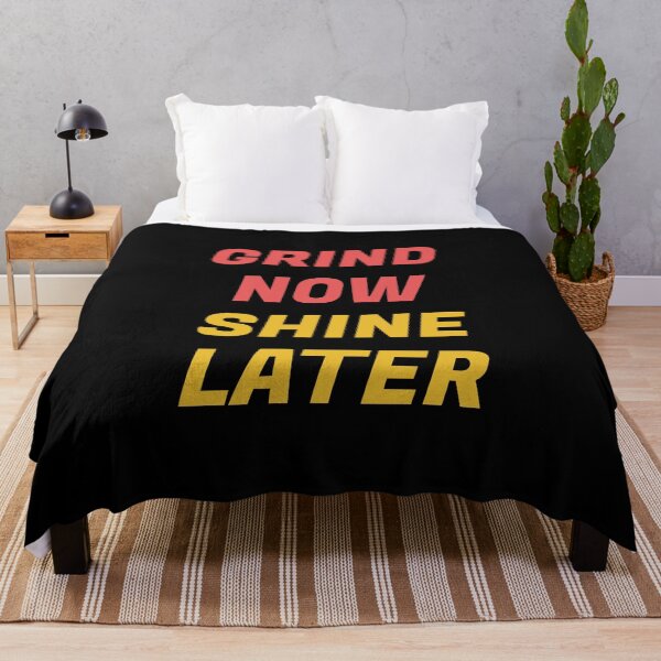 Item preview, Grind now Shine later - best motivational phrases Hustle quotes designed and sold by Inspirationmotivation.