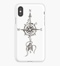 Compass with arrow iPhone Case